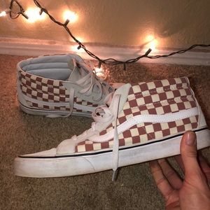 Vans SK8 Mid - Orange Checkerboard (Size 12)